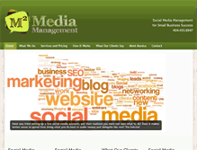 Tablet Screenshot of m2mediamanagement.com